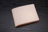 natural leather bifold wallet